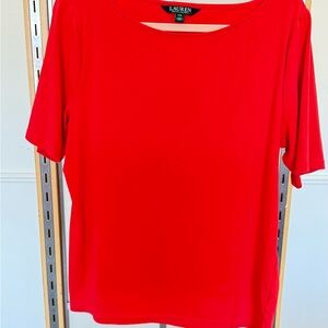 Ralph Lauren Bright Red Short Sleeve Tee
